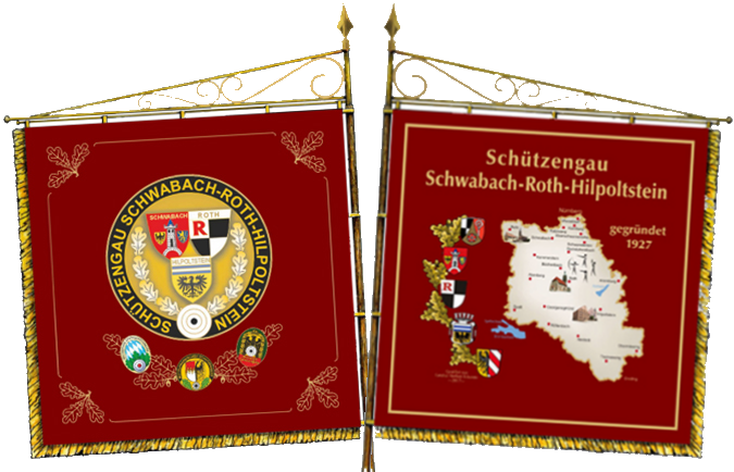 Standarte rechts links gekreuzt